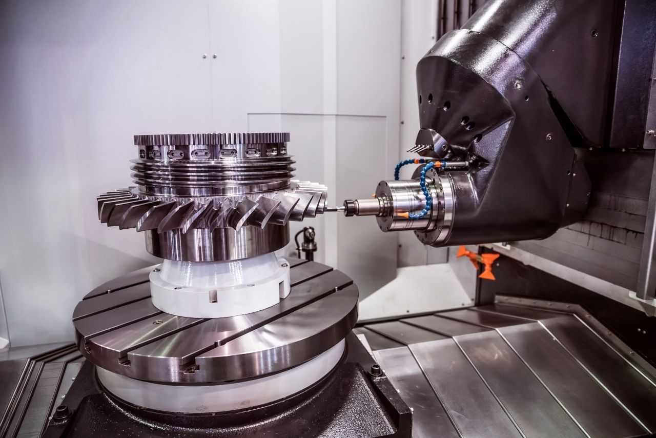 Nahaufnahme einer Metallbearbeitung